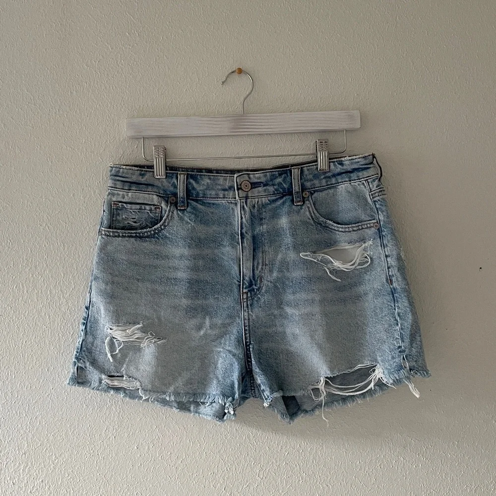 American Eagle Jean Shorts Zipper Fly Beach Coastal Denim Short